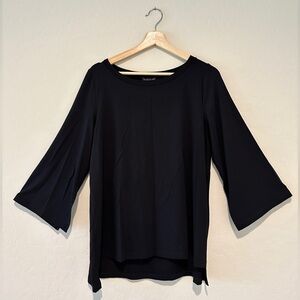 Eileen Fisher Viscose Jersey Kimono 3/4 Sleeve Top